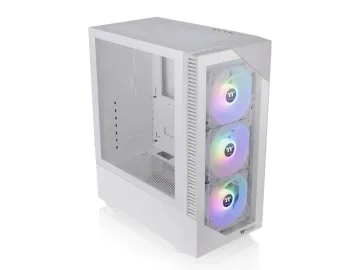 Thermaltake View 200 ARGB Snow Mid tower, tempered glass, 3x 120mm ARGB Lite fan