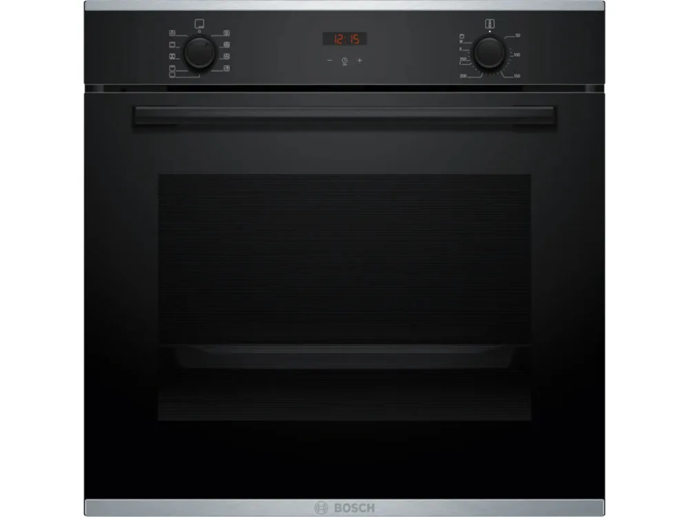 BOSCH pećnica Serie 4| CRNA A, EcoClean,71L,7 programaTeleskopska vodilica,3D vrući zrak
