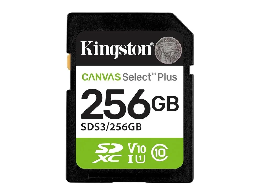 Kingston SDHC 256GB Class 10Canvas Select Plus150 MBs,Class 10 UHS-I