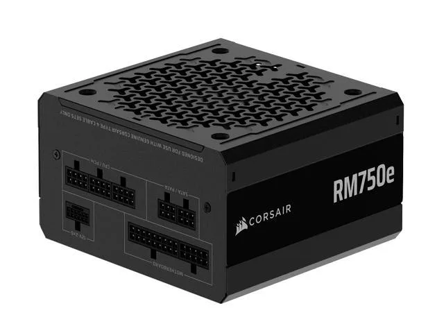 Corsair PSU 750W RM750eGold, Fully Modular, 12V-2x66xSATA, 3xPCIe, ATX 3.1, PCIe 5.1