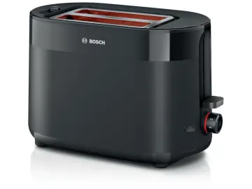BOSCH Toster MyMoment TAT2M123, Crna, Dvije kriške, Snaga 800-950 W
