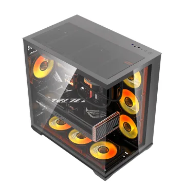DARKFLASH AIGO C280 KUĆIŠTE CRNO ,7X ARGB VENTILATORA