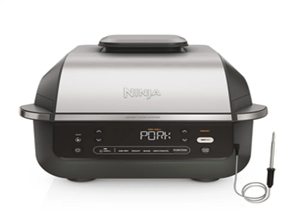 Ninja 5u1 rostilj i friteza5 funkcija,5.7L kapacitet,pametni sistem,crno-srebrena boja