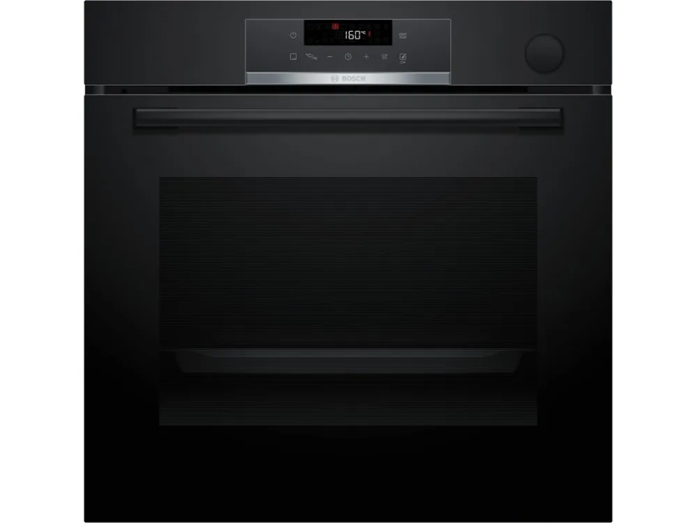 BOSCH pećnica  Serie 4| CRNA, Dodavanje pare,EcoClean,8 programa, A+,AIRFRY