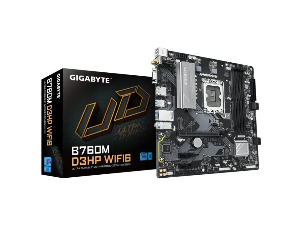 Gigabyte MB B760M D3HP WIFI6 LGA1700; 4xDDR5; 2xM.2,4xSATA HDMI, DP; VGA, WIFI; mATX
