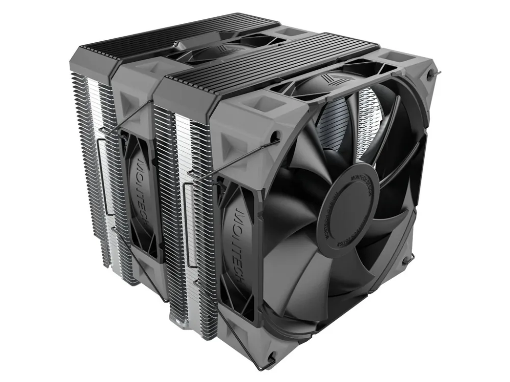 Montech NX600 CPU Cooler Black Dual-tower, 120mm Height: 160mm