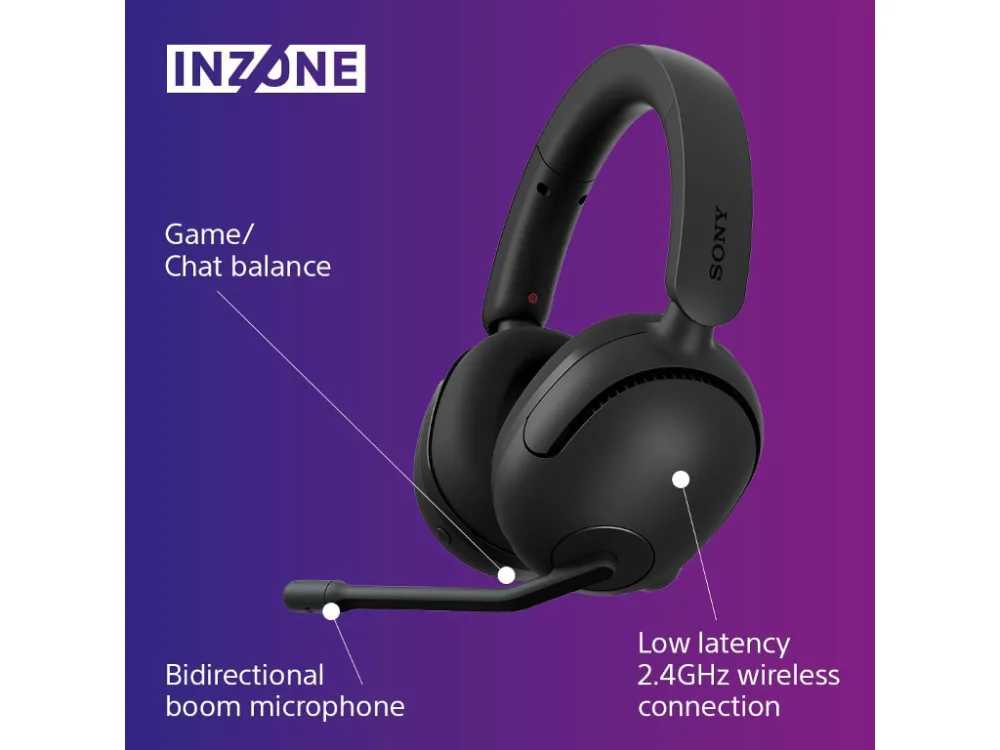 Sony gaming slušalic INZONE H5bežične slušalice BT; mikrofon360 Spatial Sound za Gaming 28h baterija