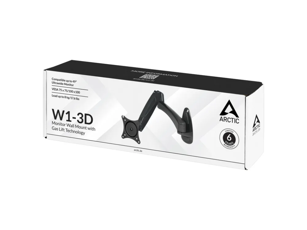 Arctic W1-3D gas springmonitor wall mount