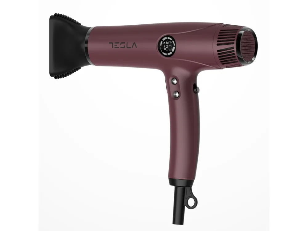 TESLA Fen za kosu DRH500BBD 2200W / HAIRDRYER / Bordo / LED Display