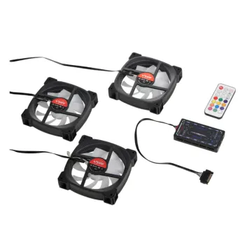 Spire set 3x ARGB fans fan hub,remote