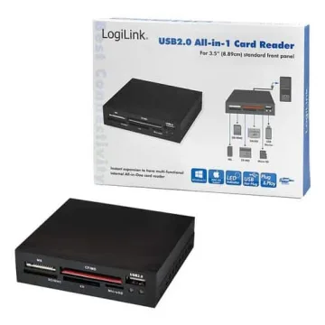 LL 3,5'' internal +USB2.0 CR0012 crni