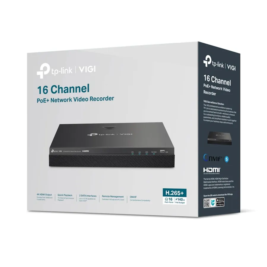 VIGI TP-Link NVR2016H-16MP 16 Channel PoE+ NVR