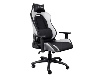 Trust GXT 714W gaming stolica RUYA, crno-bijela, udobna,podesiva, ergonomska, eko materijal
