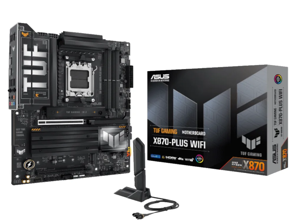ASUS MB TUF GAMING X870-PLUS WWIFI, X870, AM5; 4xDDR54x M.2; 2x SATA,HDMI,10x USB, RAID,ATX