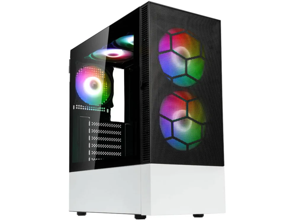 Kolink Observatory MX Mesh ARGB, Mid-tower, ATX 5x ARGB Fans, Black/White